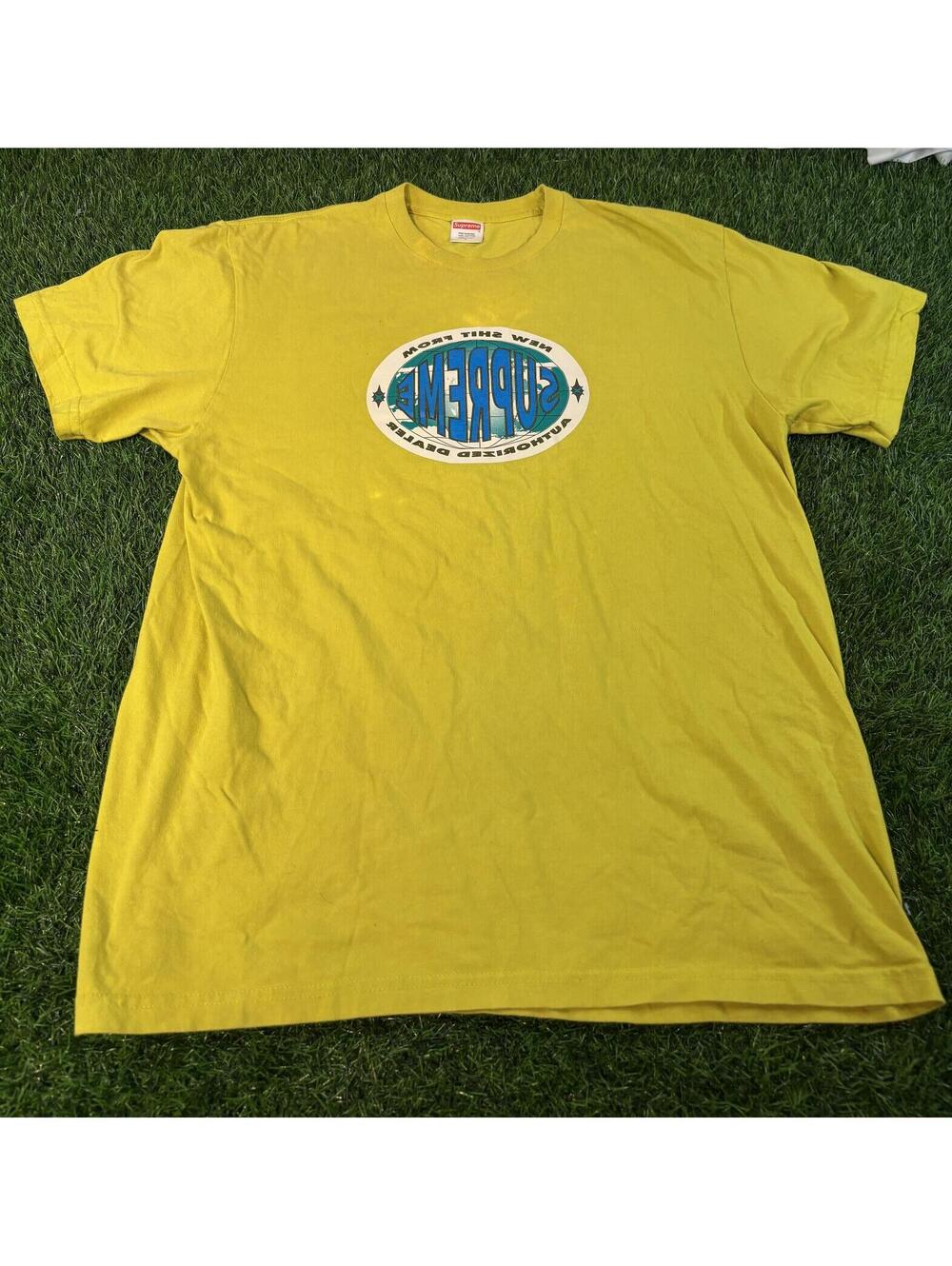 FW19 SUPREME NEW SH!T TEE - SULFUR YELLOW Size Large